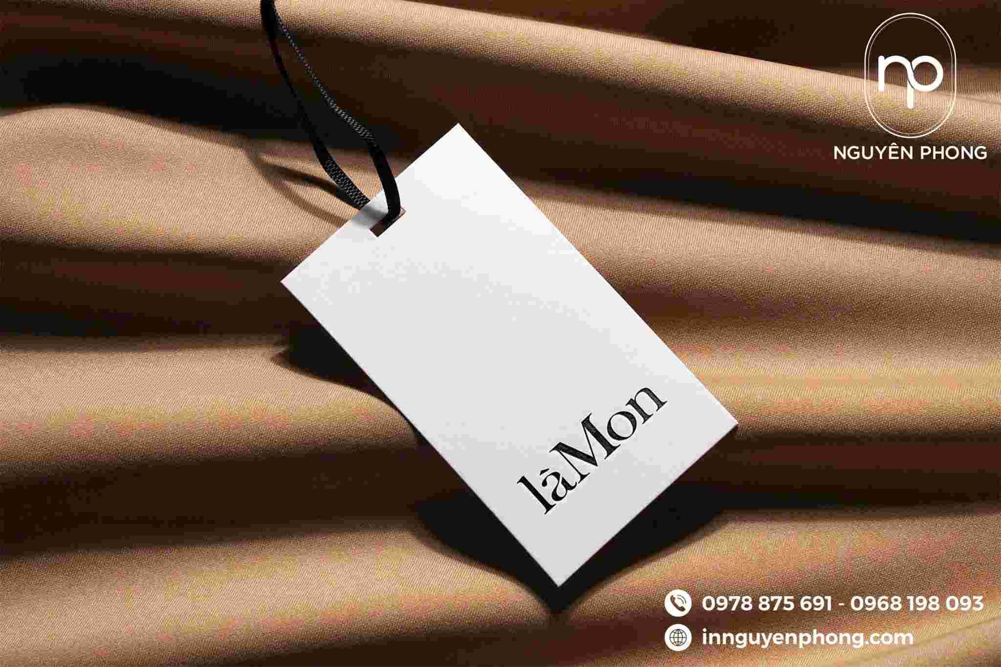 mẫu tag giấy quần áo đơn giản 